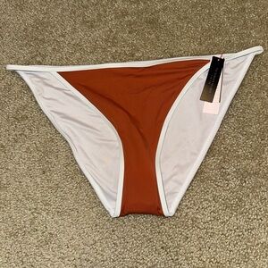 Victoria's Secret Brown and White Bikini Bottom
